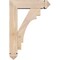 Ekena Millwork Merced Arts and Crafts Smooth Bracket w/ Offset Brace, Douglas Fir, 5 1/2"W x 18"D x 26"H BKT0604X18X26MRC03SDF - alternate 2